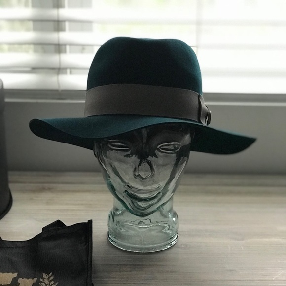 GOORIN BROS. County Line Teal Wool Hat RARE COLOR - Picture 3 of 8